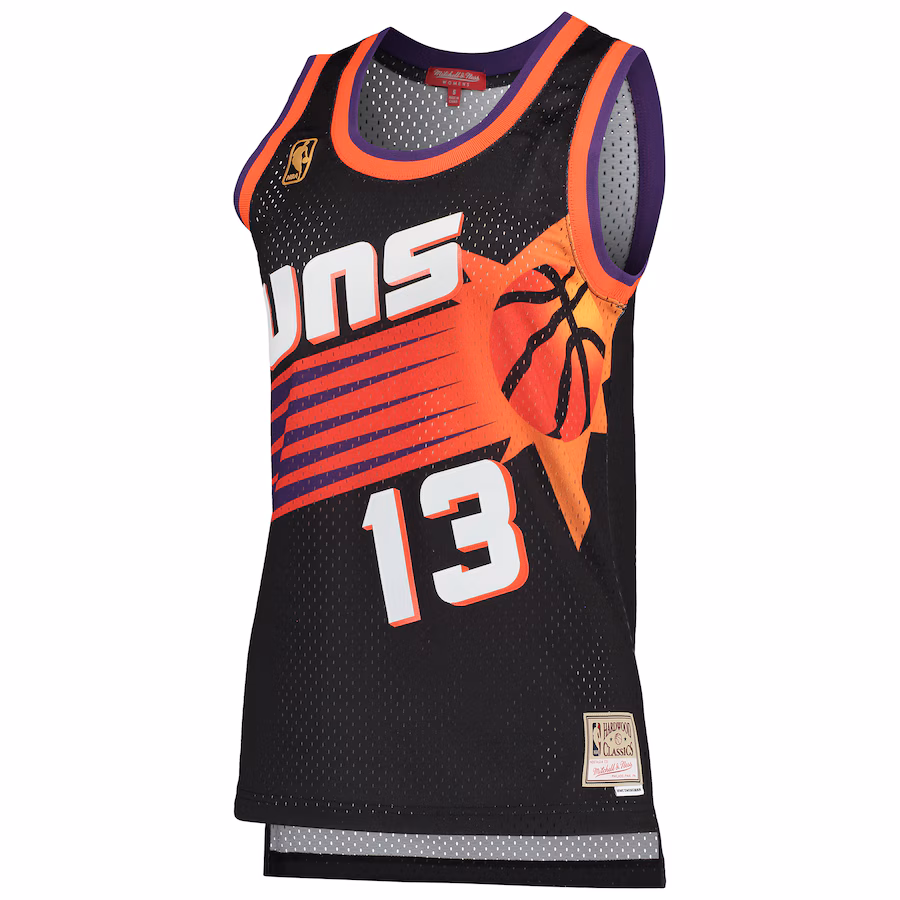 Steve Nash Phoenix Suns Mitchell & Ness Women's Hardwood Classics Swingman Jersey - Black