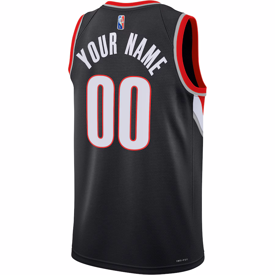 Portland Trail Blazers 2021/22 Custom Jersey, Icon Edition, Black