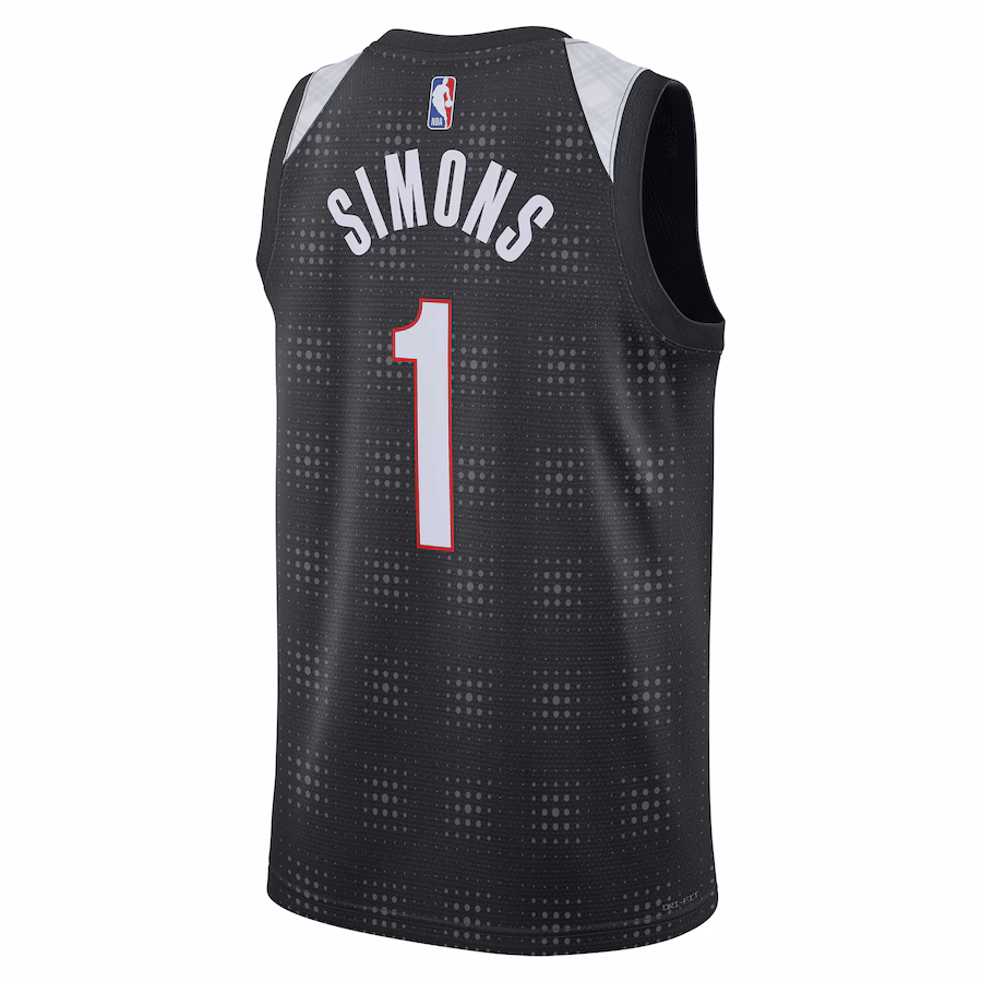 Anfernee Simons, Portland Trail Blazers, 2024/25 City Edition, Black