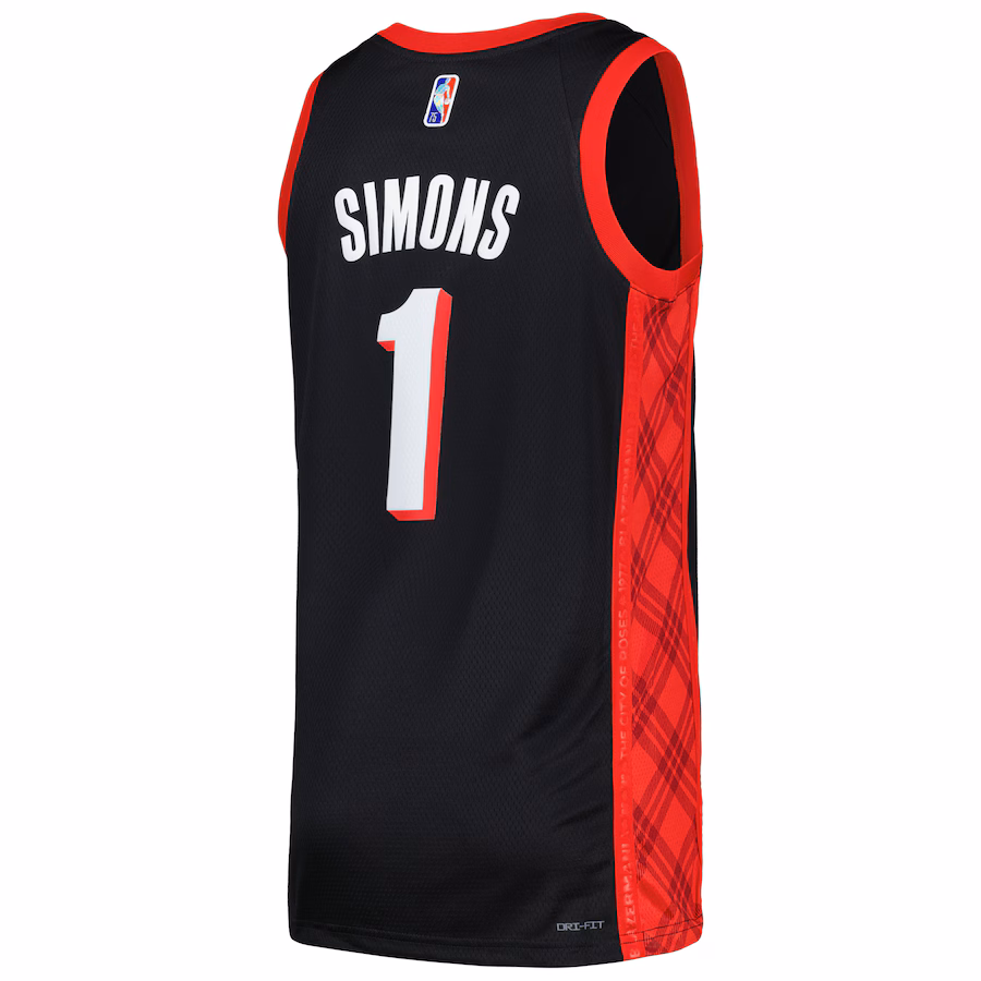 Anfernee Simons, Portland Trail Blazers, edizione città, Nero