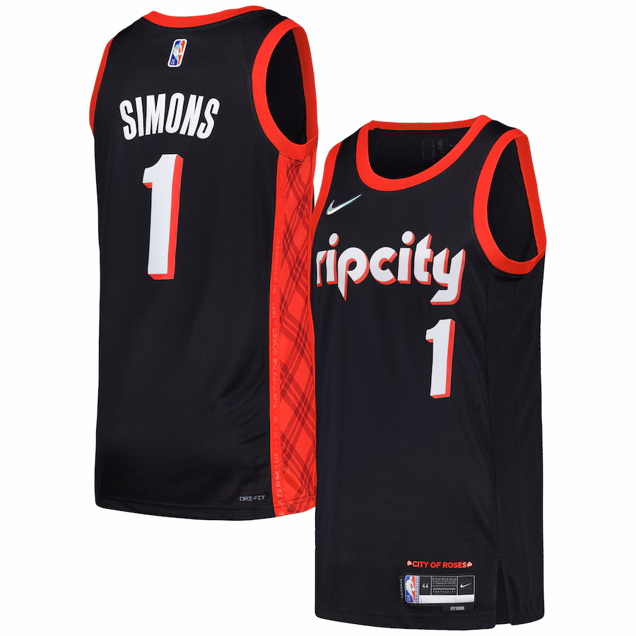 Anfernee Simons, Portland Trail Blazers, edizione città, Nero