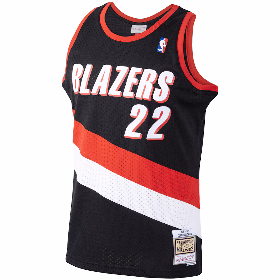 Clyde Drexler, Portland Trail Blazers, Women's 1991/92, Black