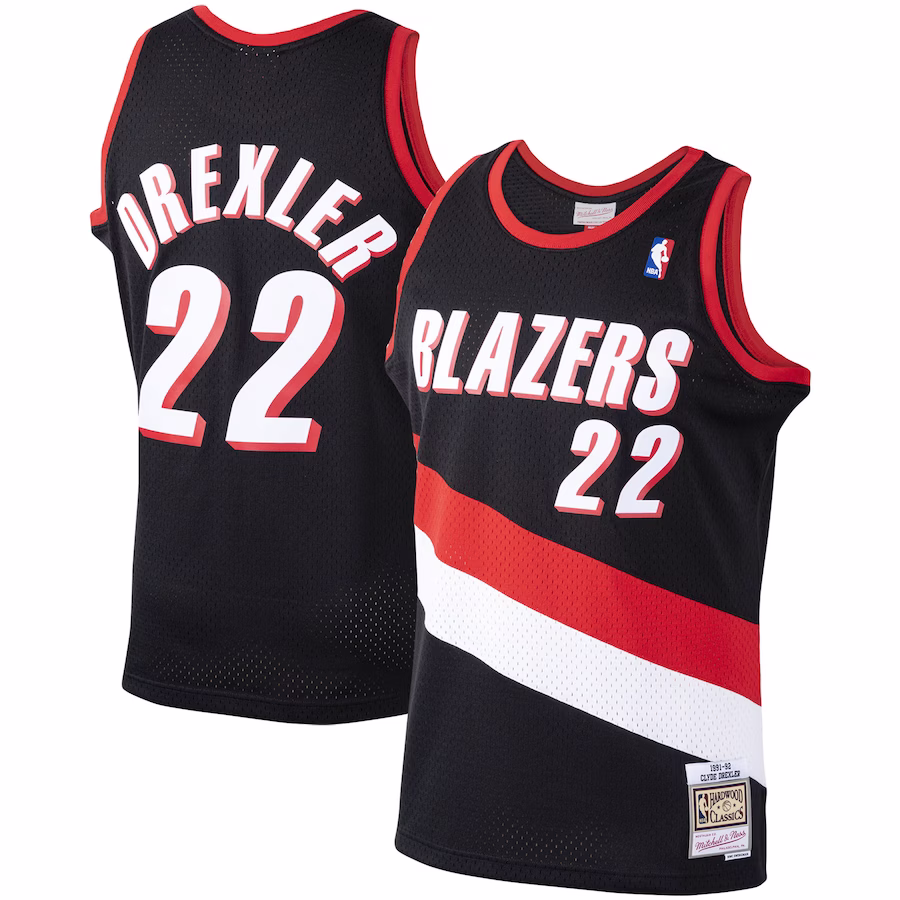 Clyde Drexler, Portland Trail Blazers, Women's 1991/92, Black