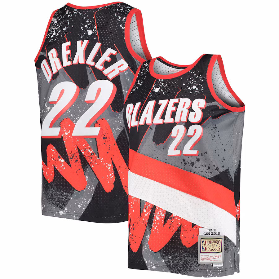 Clyde Drexler, Portland Trail Blazers, 1991/92, Nero