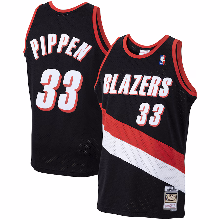 Scottie Pippen, Portland Trail Blazers, 1999/00 Classic Wood Grain, Black