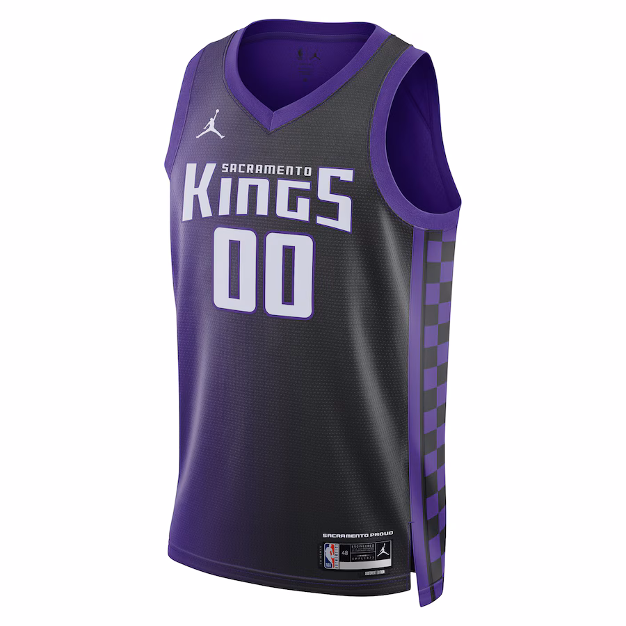 Sacramento Kings Men's and Women's Custom Jerseys, Statement Edition, Purple