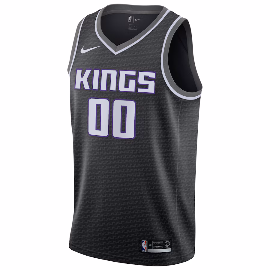 Sacramento Kings Custom Jersey, Statement Edition, Black