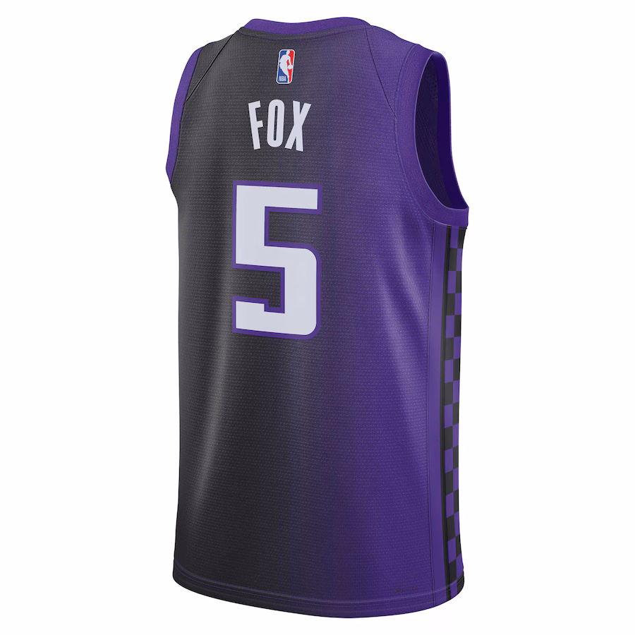 De'Aaron Fox, Sacramento Kings, Statement Edition, Lila