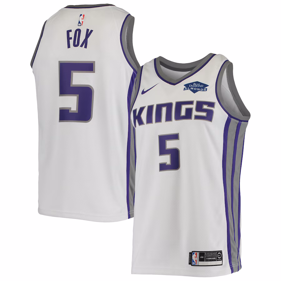 De'Aaron Fox, Sacramento Kings, Association Edition, White