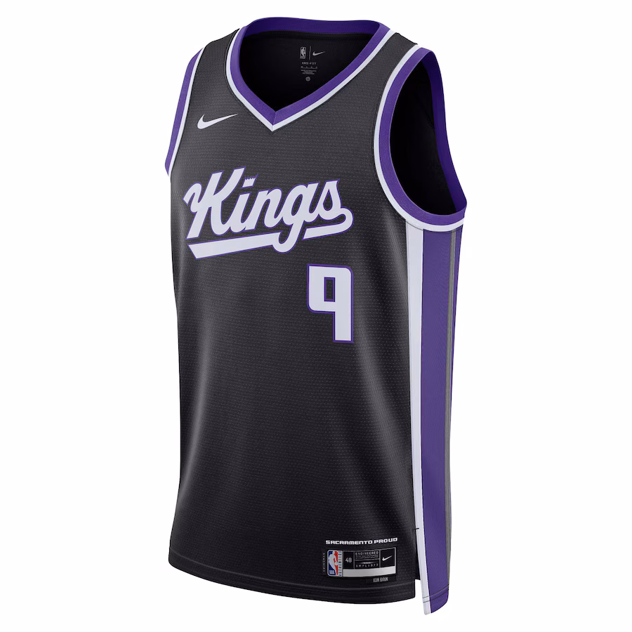 Kevin Huerter, Sacramento Kings, Icon Edition, Black