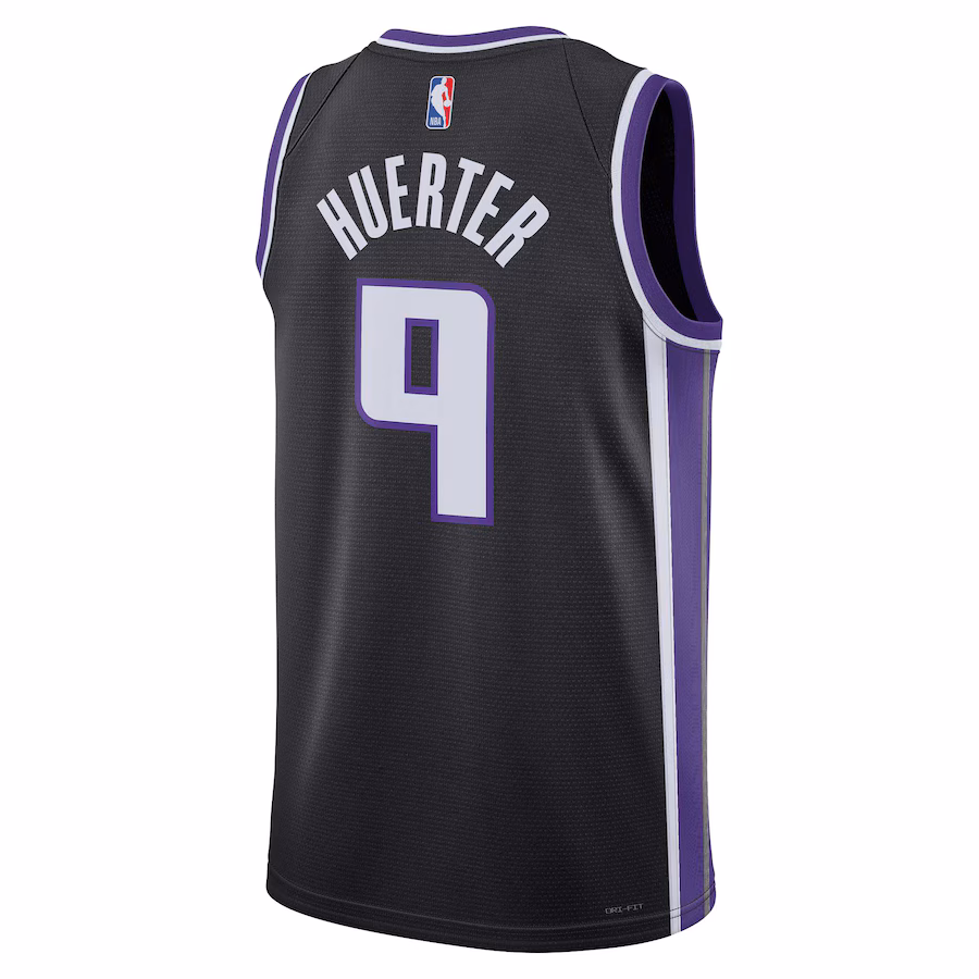 Kevin Huerter, Sacramento Kings, Icon Edition, Black