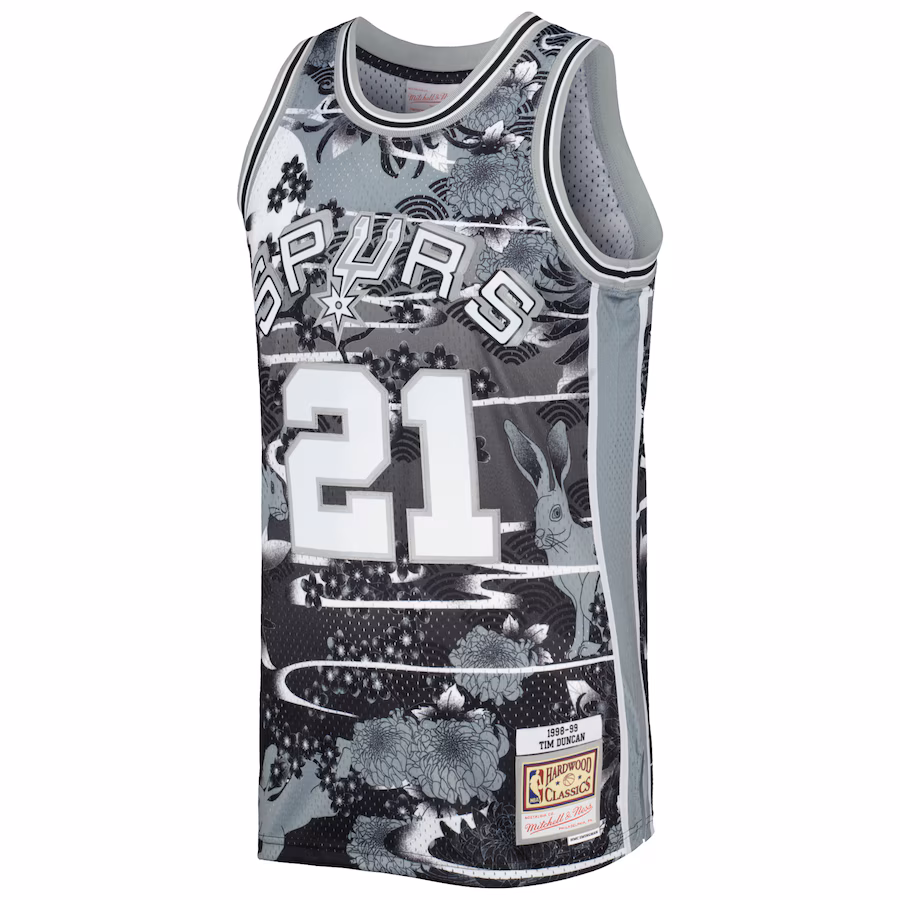 Tim Duncan San Antonio Spurs 1998/99 Lunar New Year Retro Jersey