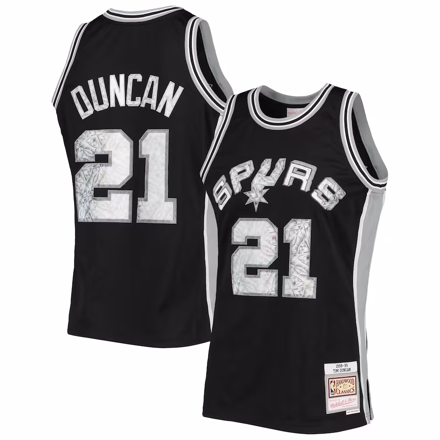 Tim Duncan San Antonio Spurs 1998/99 75th Anniversary Diamond Jersey