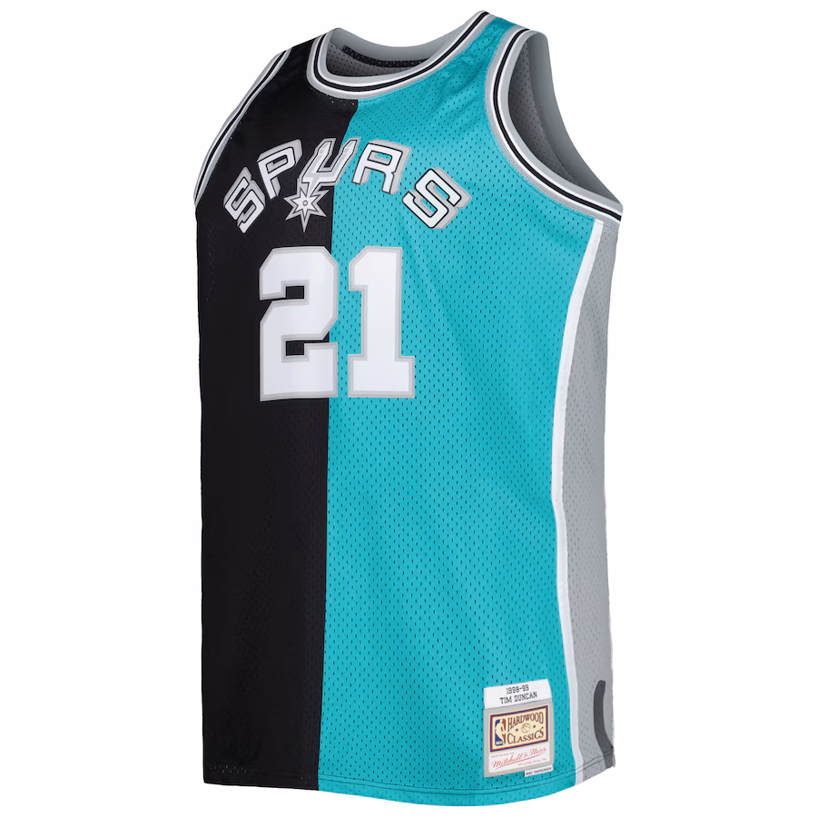 Tim Duncan, San Antonio Spurs, 1998/99, Negro/Cian