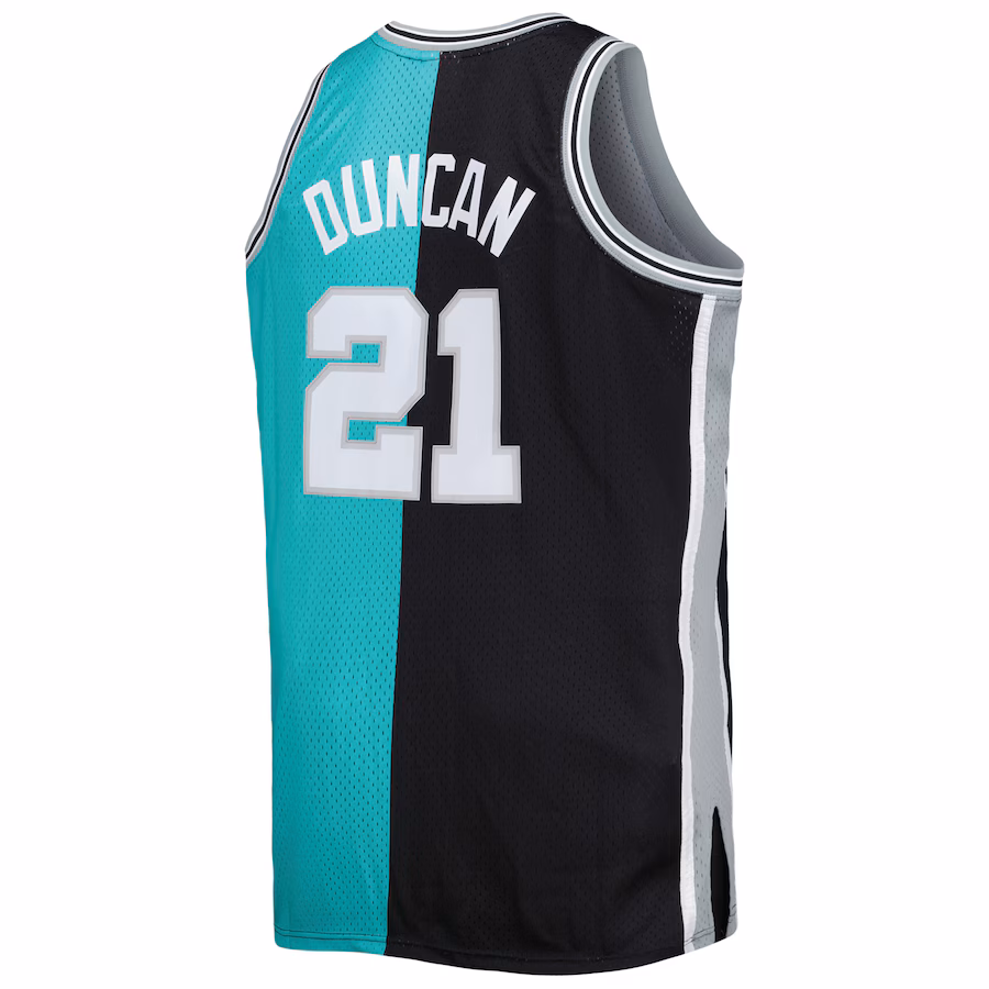 Tim Duncan, San Antonio Spurs, 1998/99, Negro/Cian