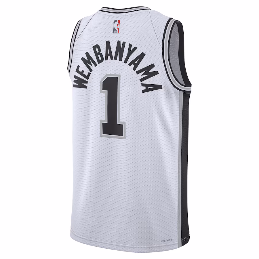 Victor Wembanyama, San Antonio Spurs, Unisex Association Edition, White