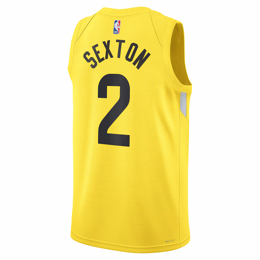 Collin Sexton Utah Jazz Icon Edition Yellow