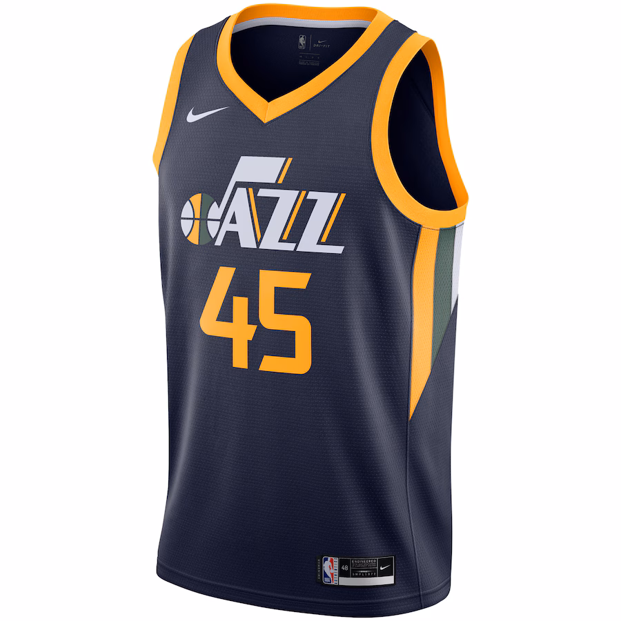 Donovan Mitchell, Utah Jazz, 2020/21, Edizione Icon, Blu Marina
