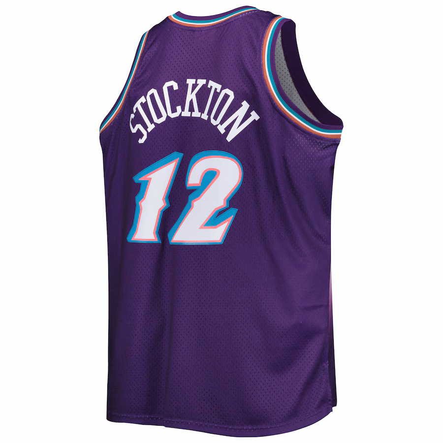 John Stockton Utah Jazz 1996/97 Fan Jersey, Purple