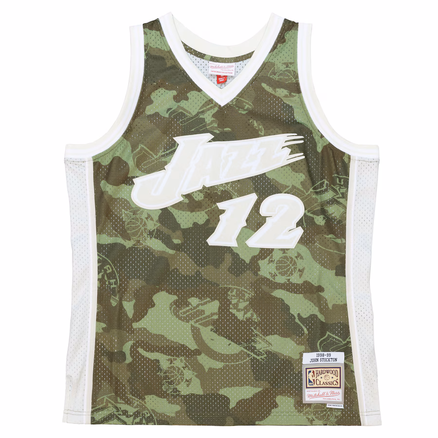 John Stockton Utah Jazz 1998/99 Camuflaje