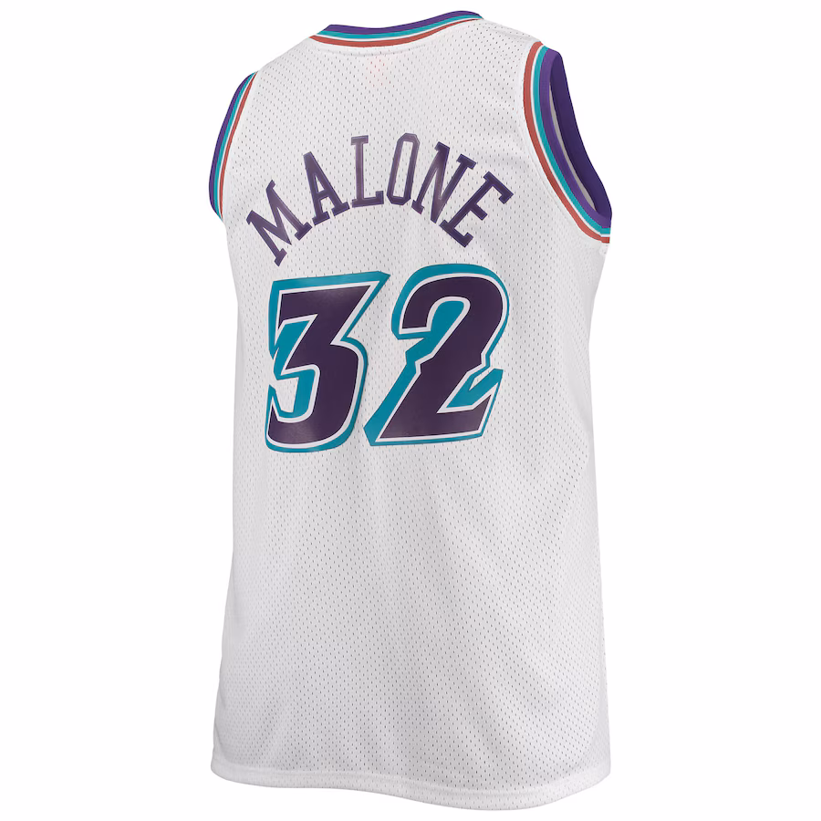 Karl Malone Utah Jazz 1996/98 Blanco