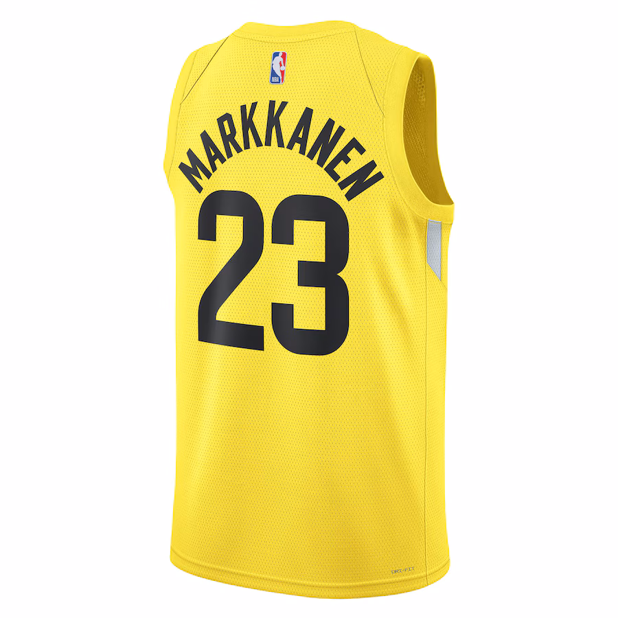 Lauri Markkanen, Utah Jazz, Édition Icône, Jaune