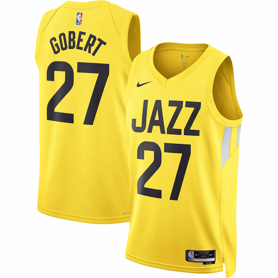 Rudy Gobert, Utah Jazz, Icon Edition, Yellow